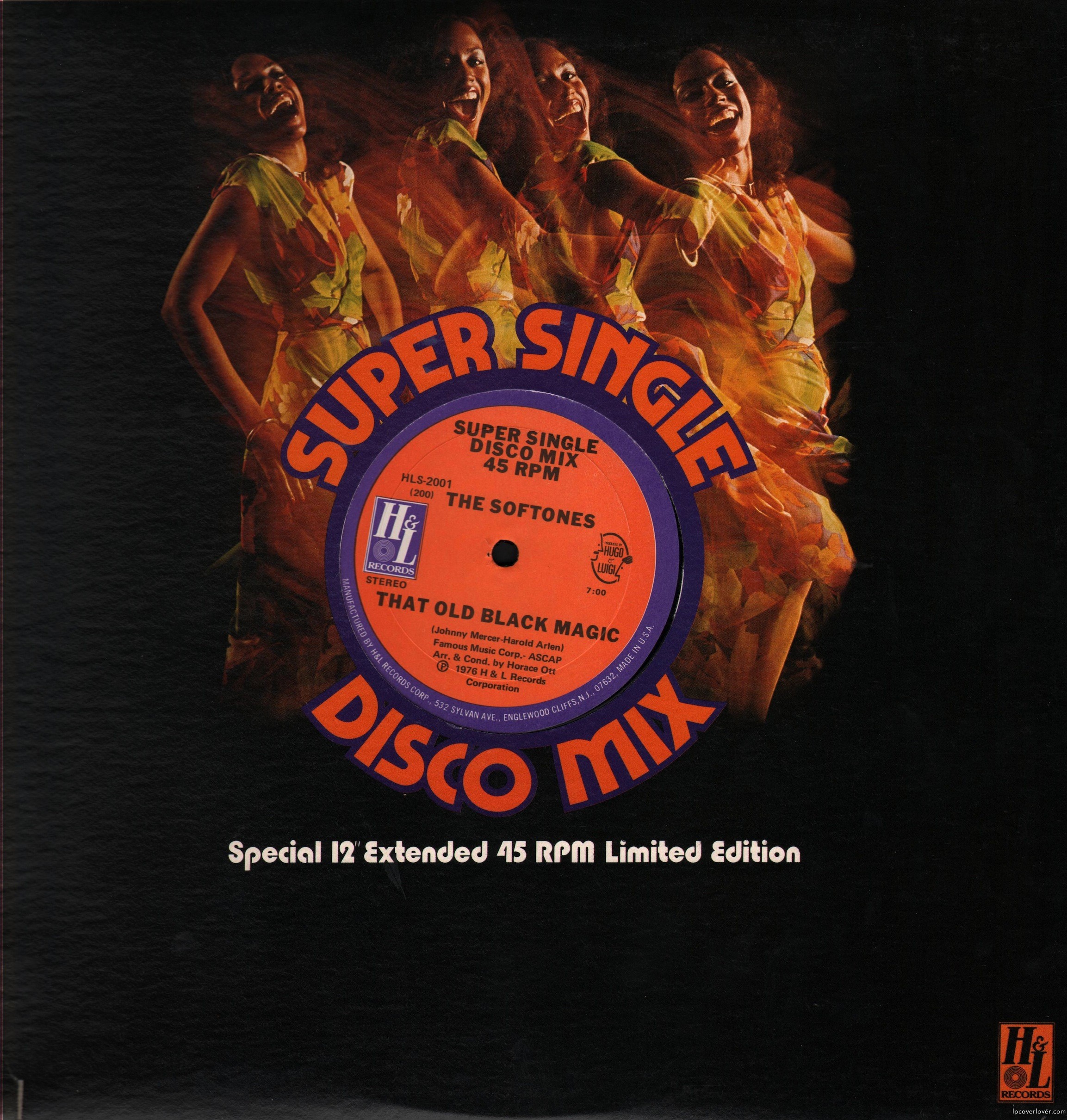 Cool sleeve for this H&L Records SUPER SINGLE DISCO MIX. 