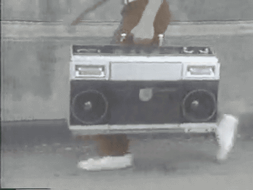 Just walking with my boombox